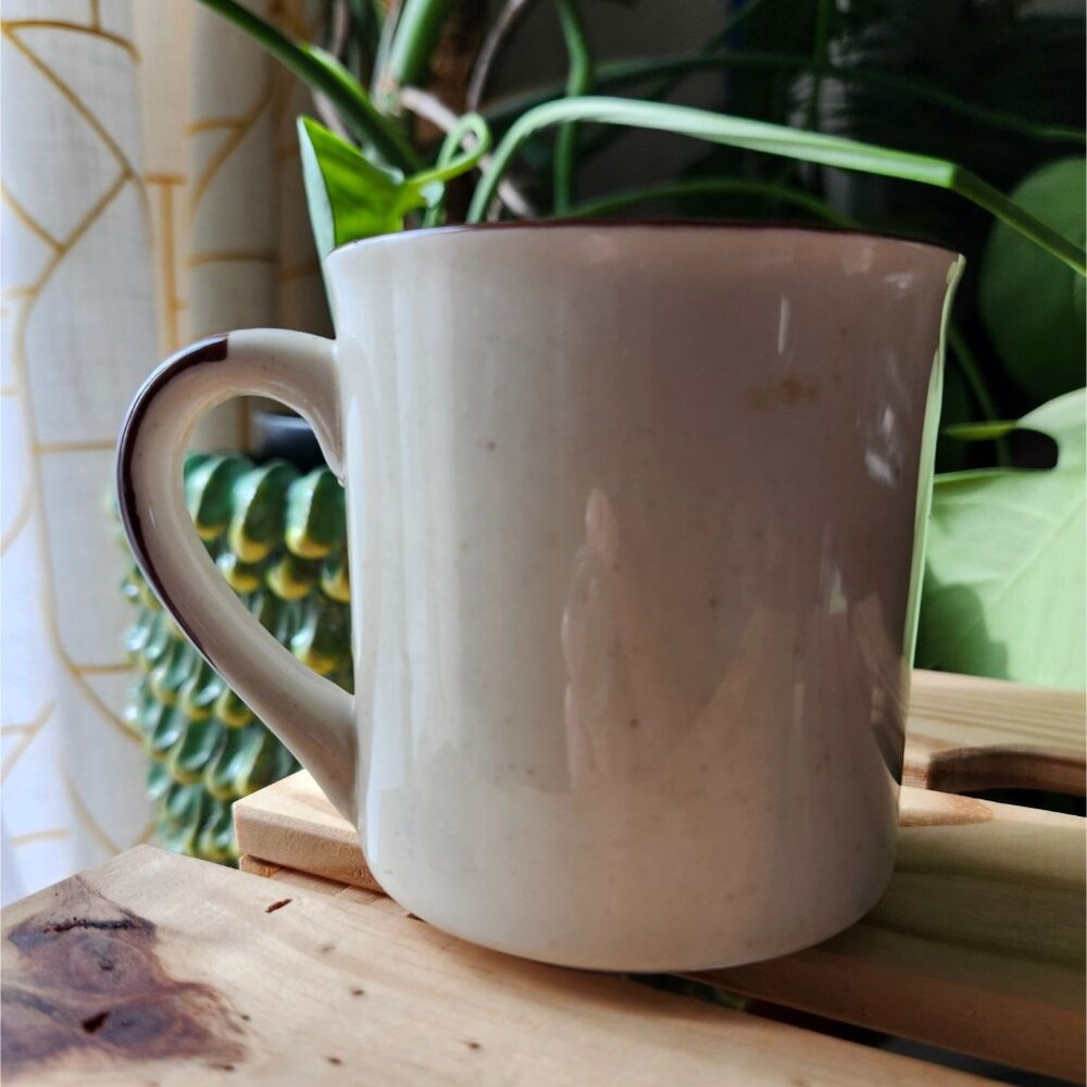 Vintage Florida Mug Stoneware Speckle Glaze Neutral Rainbow - Picture 3 of 9